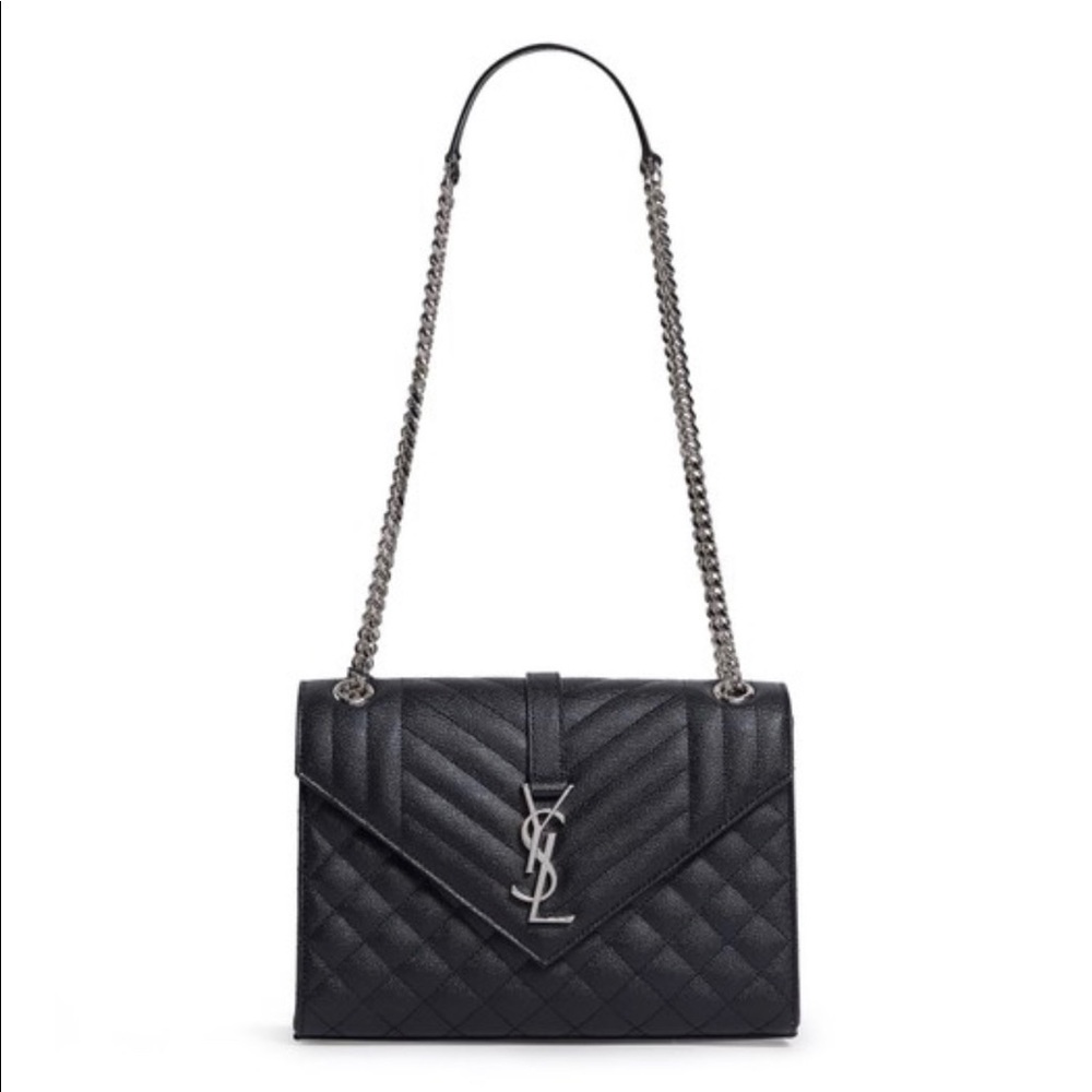 Saint Laurent Monogram Envelope Quilted Bag